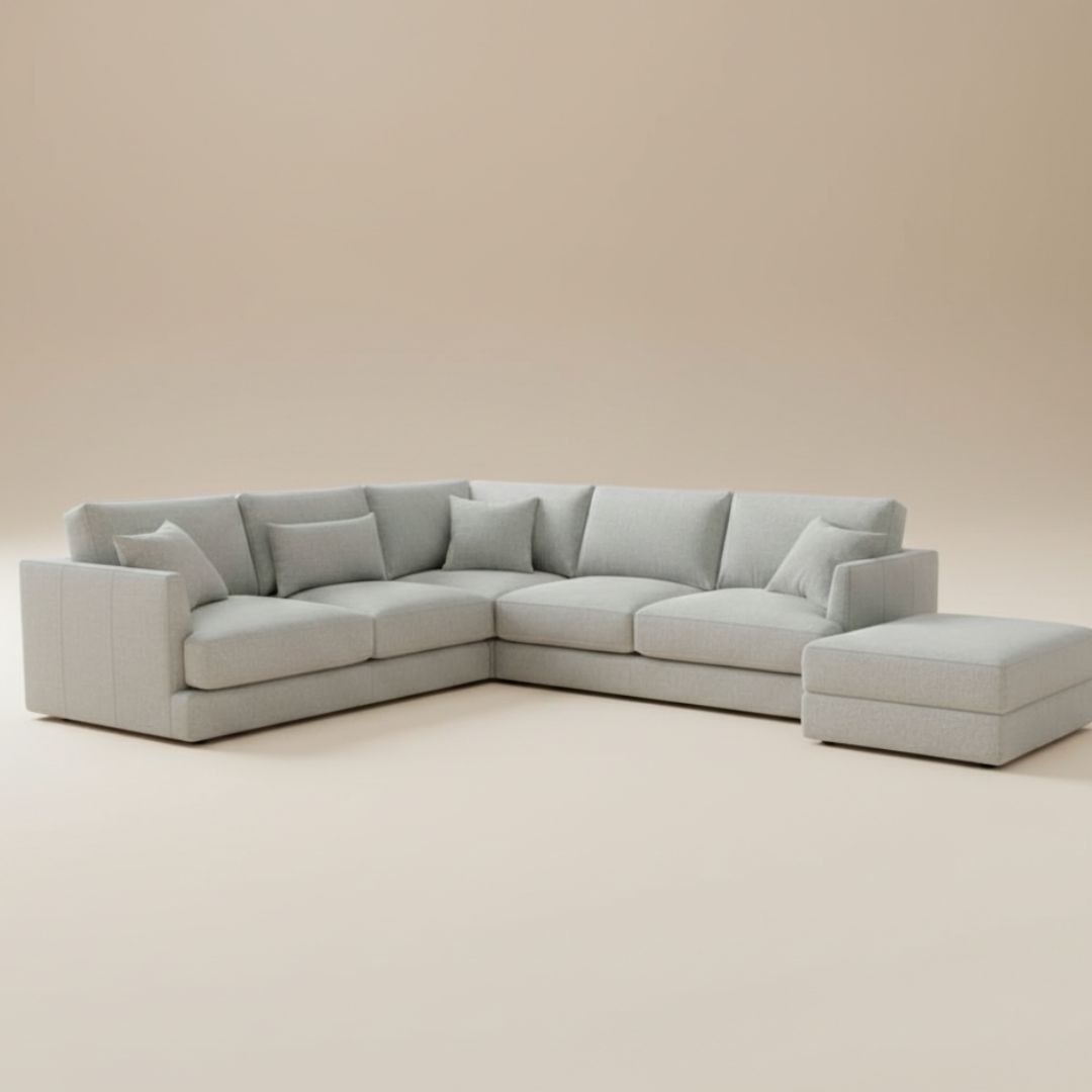 L-Shape Corner Couch (Light Grey)