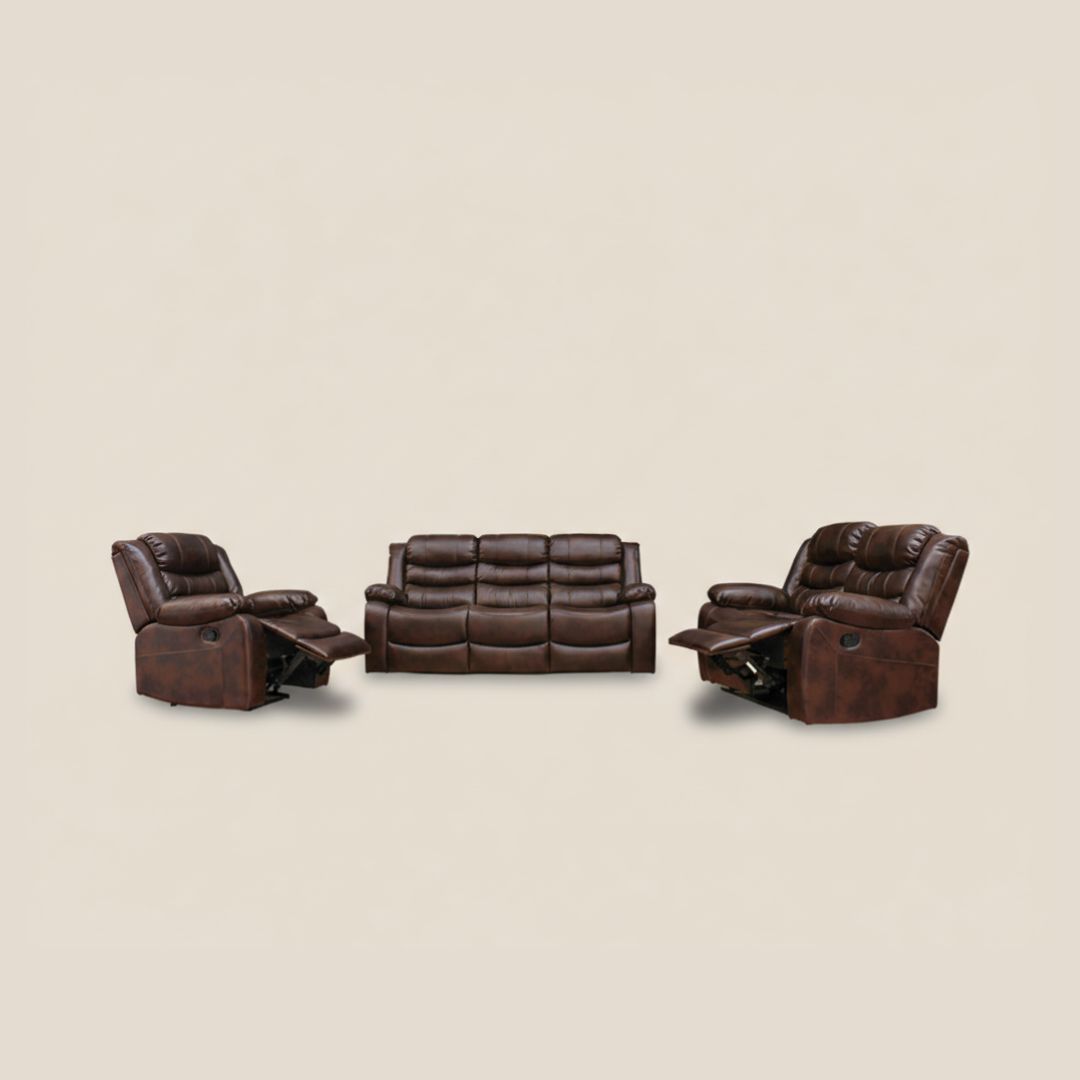 5-Action Recliner Couch (Brown)