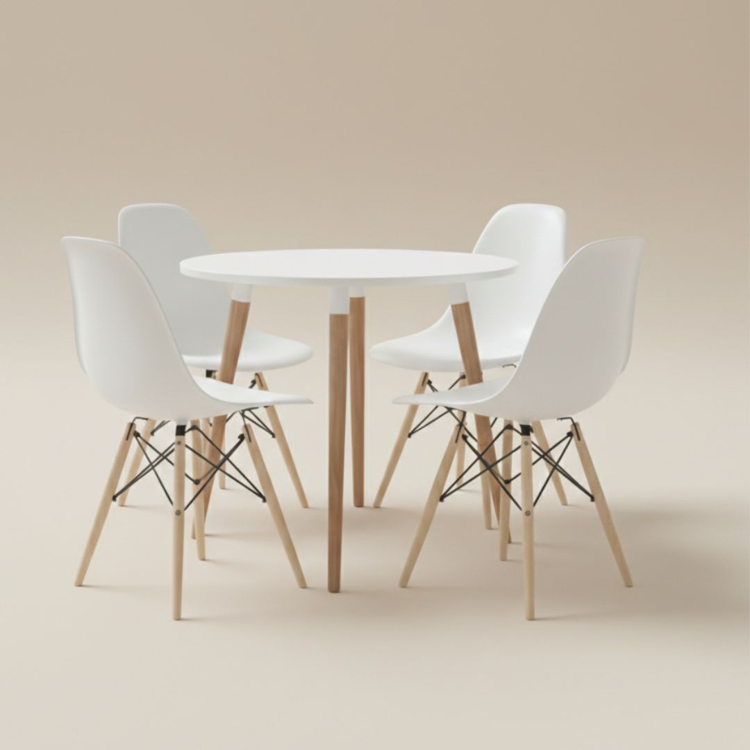 4 Chairs and Table Set