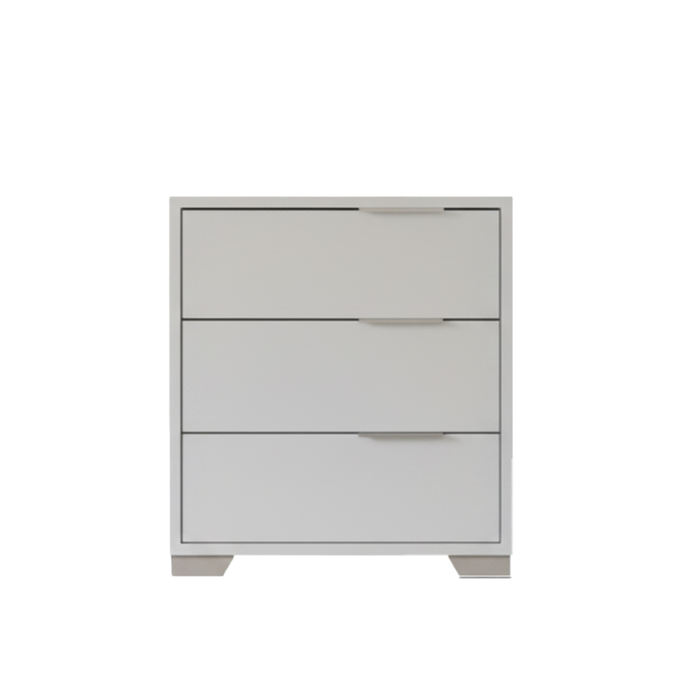 Pedestal (White 3-drawer)