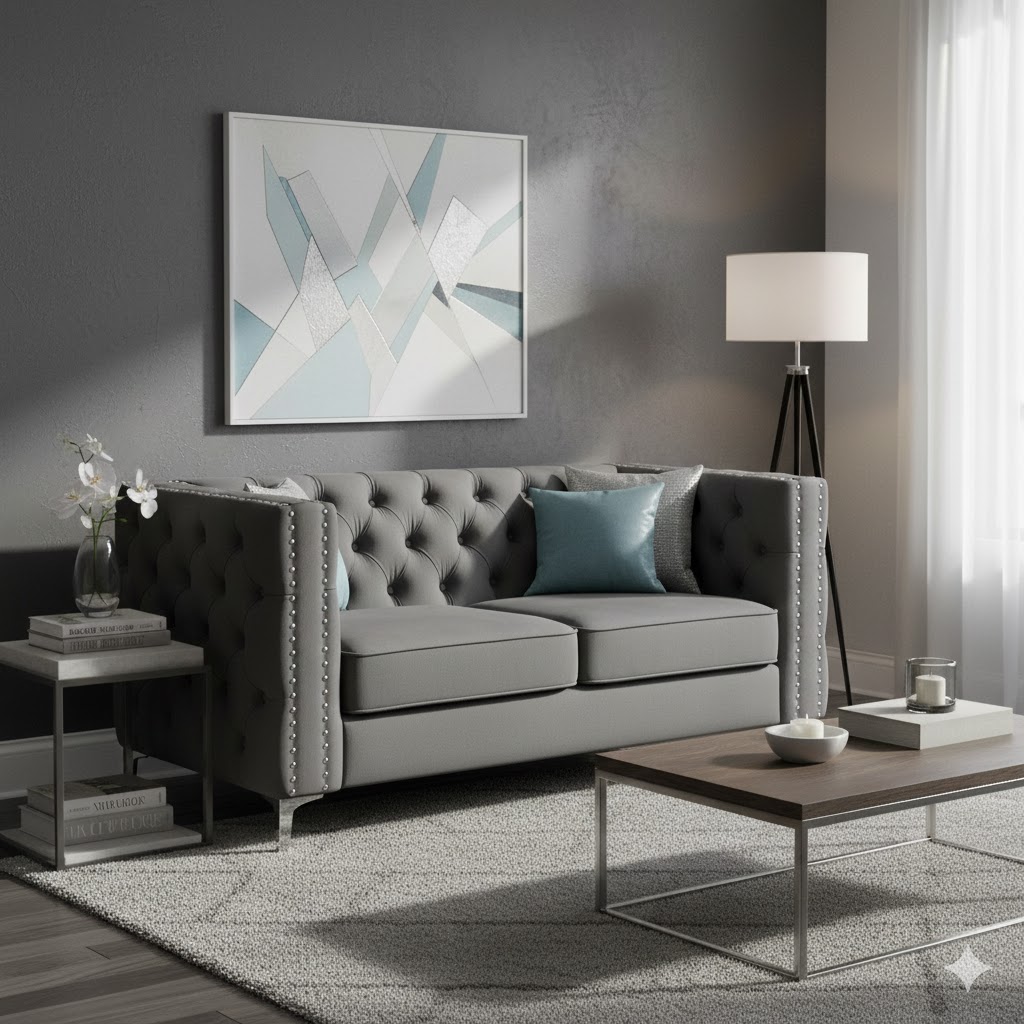 Oxford 2 Seater Button Couch - Image 2