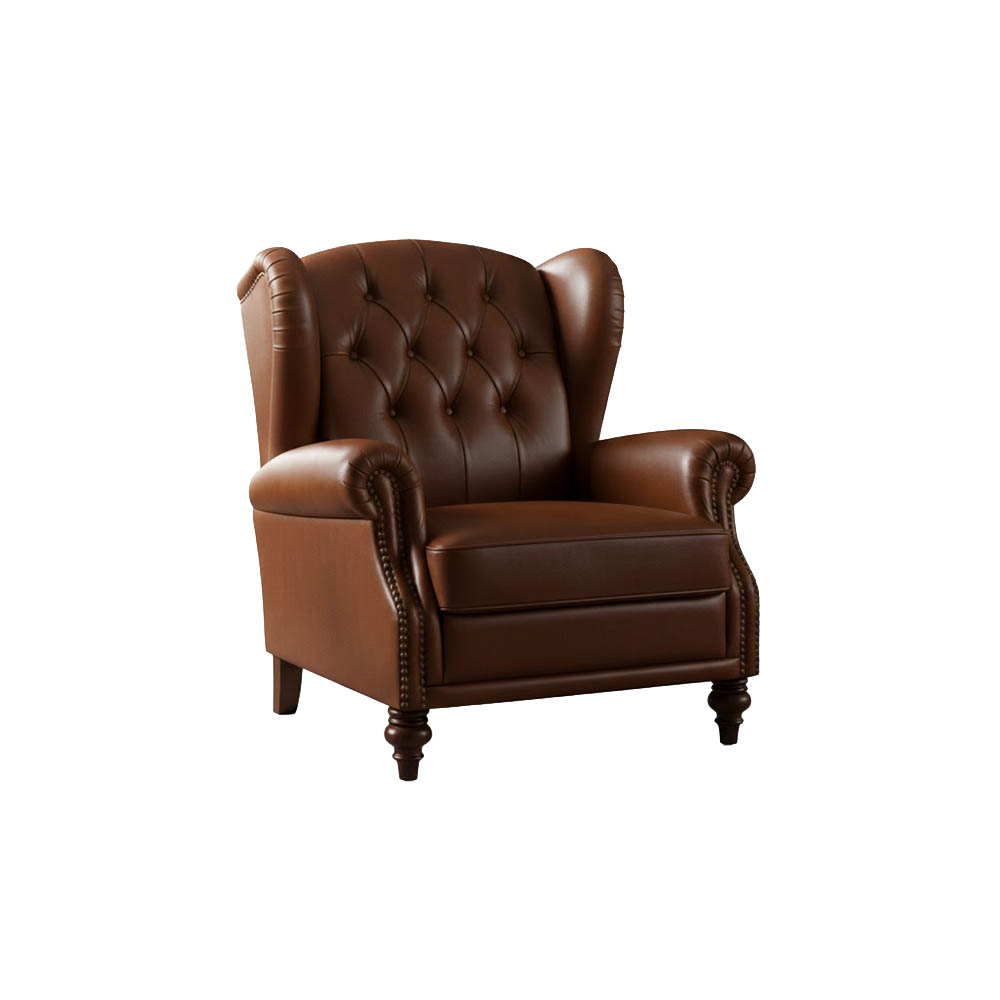 100% Full Genuine Leather Couch (Single Seater)