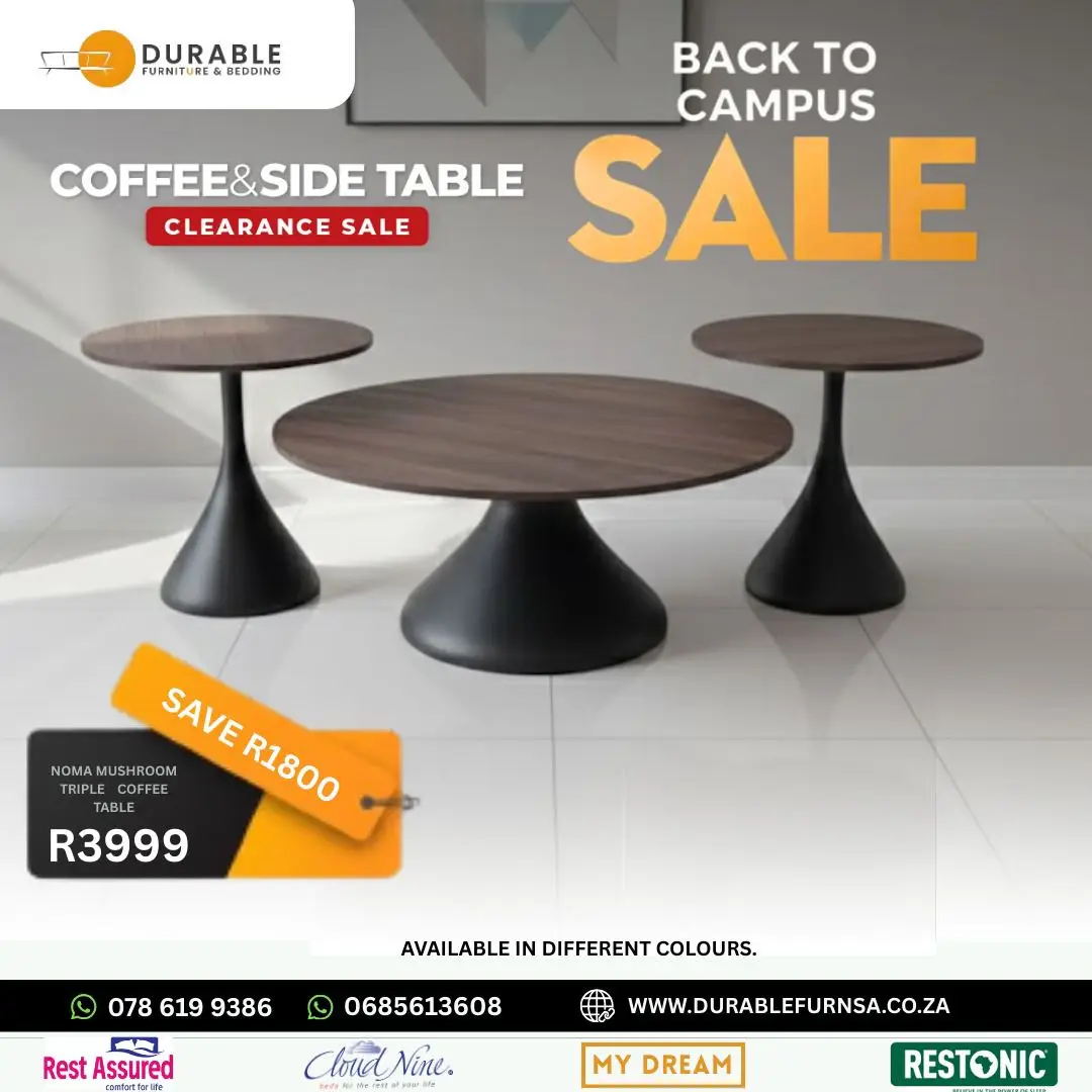 Noma Mushroom Triple Coffee Table