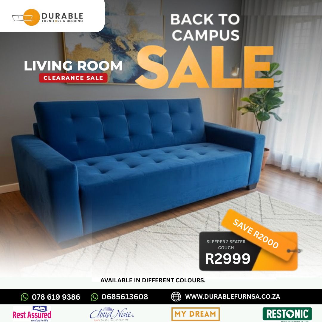 Sleeper 2 Seater Couch