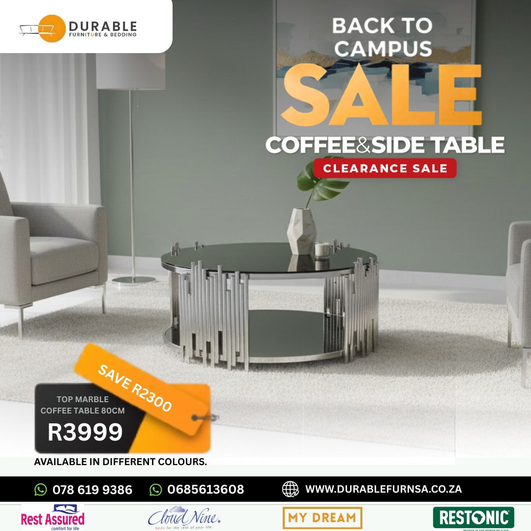 Top Marble Coffee Table 80CM