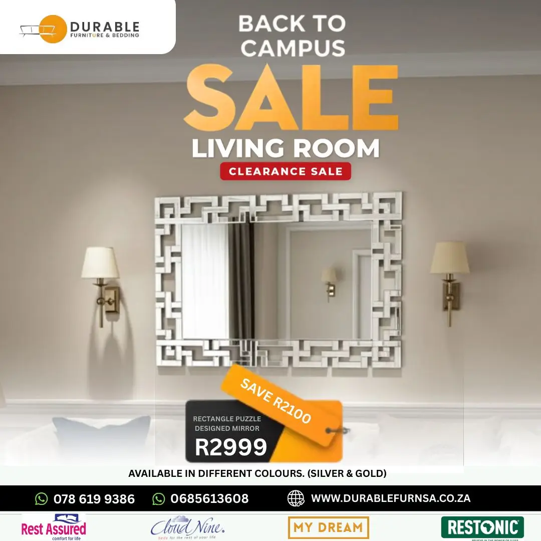 Rectangle Puzzle Designed Mirror