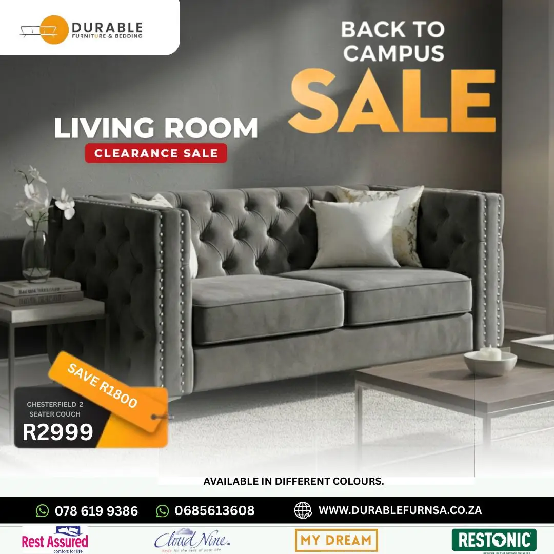 Chesterfield 2 Seater Couch